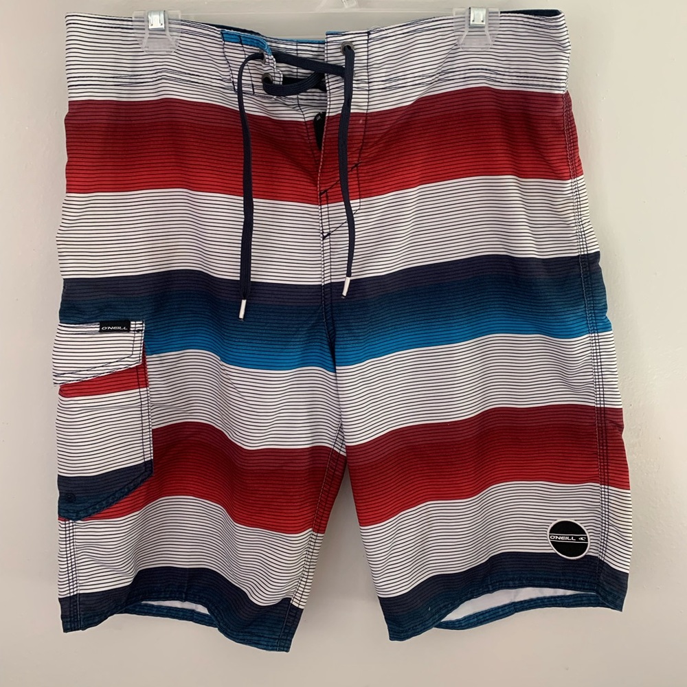 O’Neil red/white/blue Men’s Swim Shorts